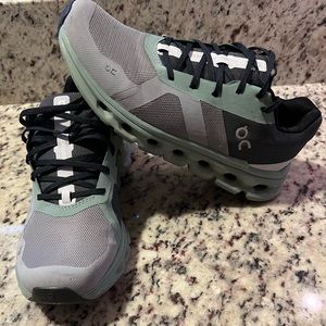 Cloud runner on cloud shoes